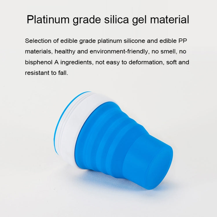 350ml Outdoor Pocket-Sized Coffee Tea Collapsible Travel Mug Silicone Cup with Lid(Black) - free shipping - PMC TechLife - Order now!