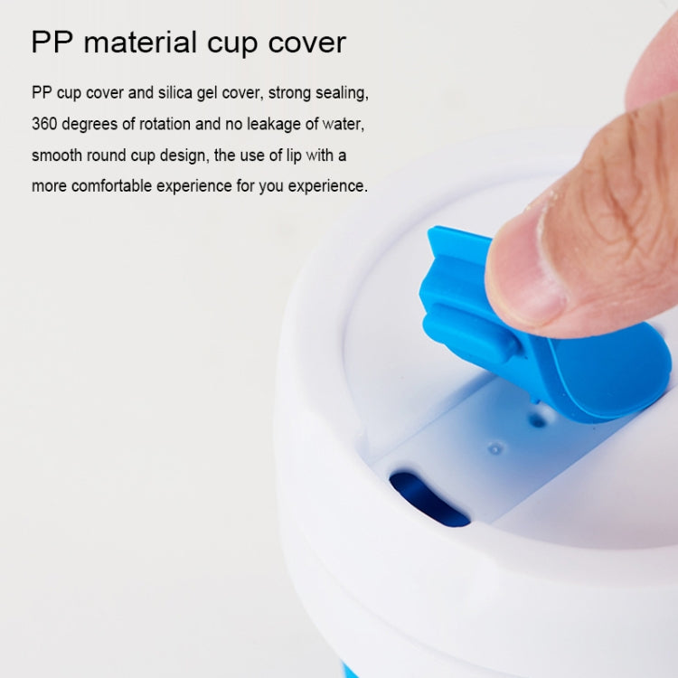 350ml Outdoor Pocket-Sized Coffee Tea Collapsible Travel Mug Silicone Cup with Lid(Black) - free shipping - PMC TechLife - Order now!