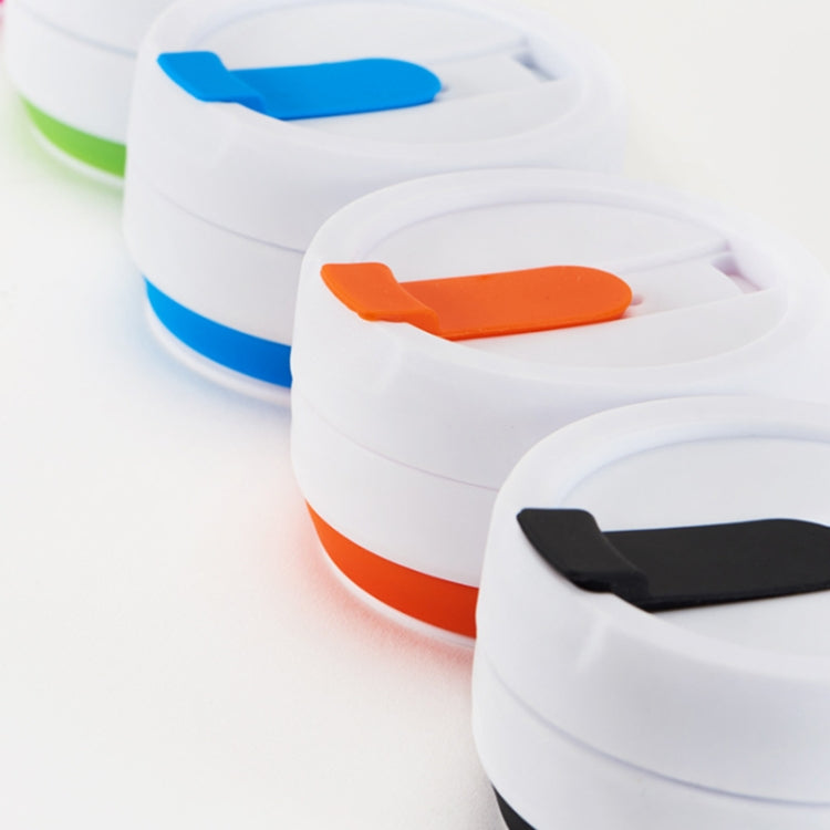 350ml Outdoor Pocket-Sized Coffee Tea Collapsible Travel Mug Silicone Cup with Lid (Blue) - free shipping - PMC TechLife - Order now!
