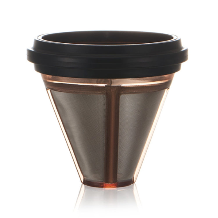 Stainless Steel Cone Shaped Pour Over Coffee Dripper with Double Layered Filter - Coffee Tools by PMC Jewellery | Online Shopping South Africa | PMC Jewellery | Buy Now Pay Later Mobicred