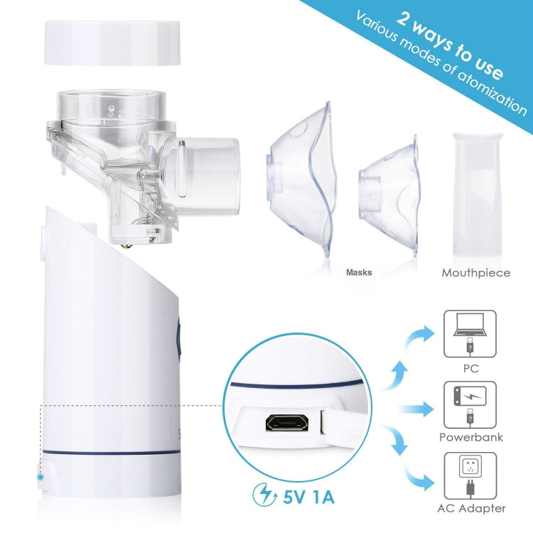 Portable Handheld Ultrasonic Mute Atomizer for Children(White) - free shipping - PMC TechLife - Order now!