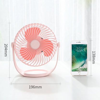 F12 Portable Rotatable USB Charging Stripe Desktop Fan with 3 Speed Control (Blue) - Electric Fans by PMC Jewellery | Online Shopping South Africa | PMC Jewellery | Buy Now Pay Later Mobicred