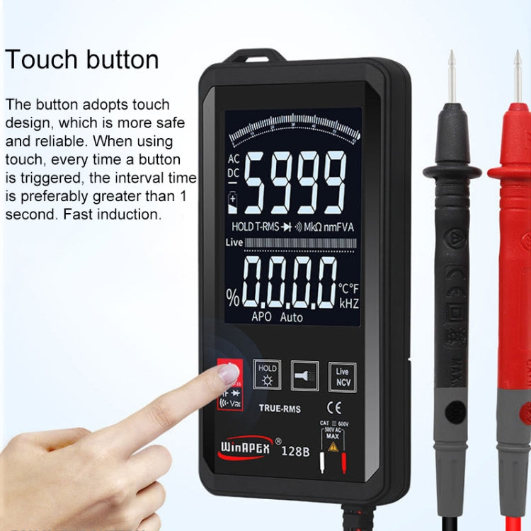 HY128A Conventional Screen Ultra-thin Touch Smart Digital Multimeter Fully Automatic High Precision True Effective Value Multimeter - Digital Multimeter by PMC Jewellery | Online Shopping South Africa | PMC Jewellery