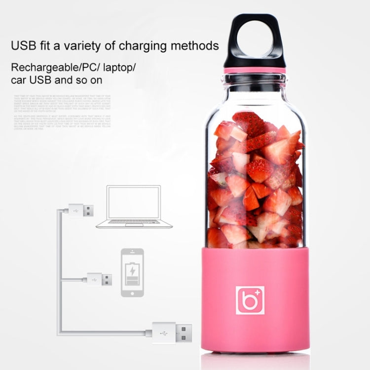 Bingo 500ml Mini Portable USB Rechargeable Electric Juicer Cup  Juicer Blender, 22000 Revolutions Per Minute(Pink) - free shipping - PMC TechLife - Order now!