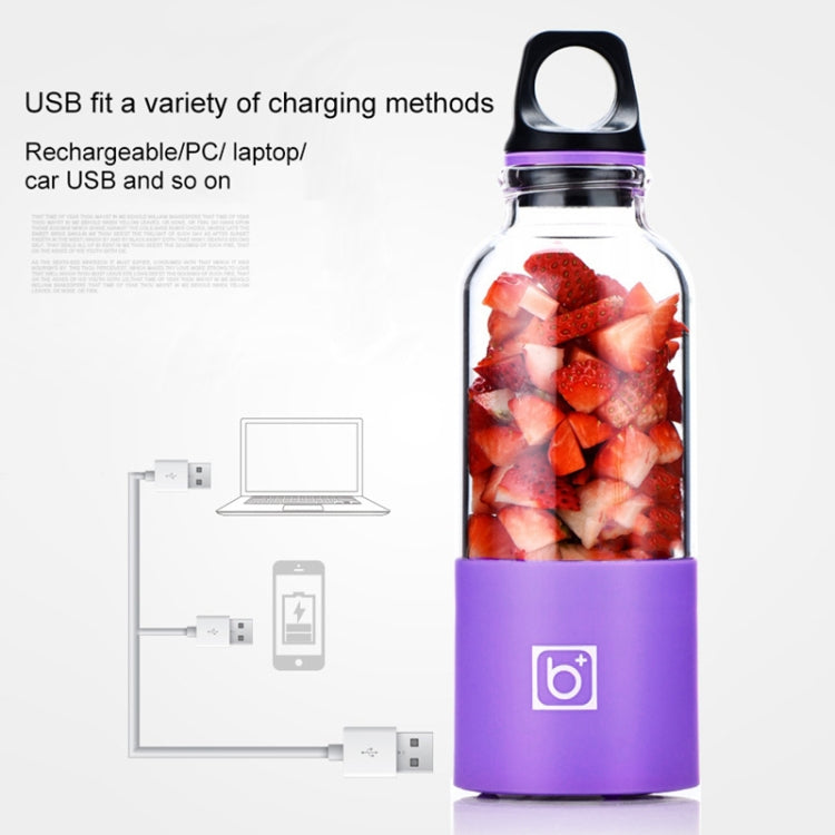 Bingo 500ml Mini Portable USB Rechargeable Electric Juicer Cup  Juicer Blender, 22000 Revolutions Per Minute(Purple) - free shipping - PMC TechLife - Order now!