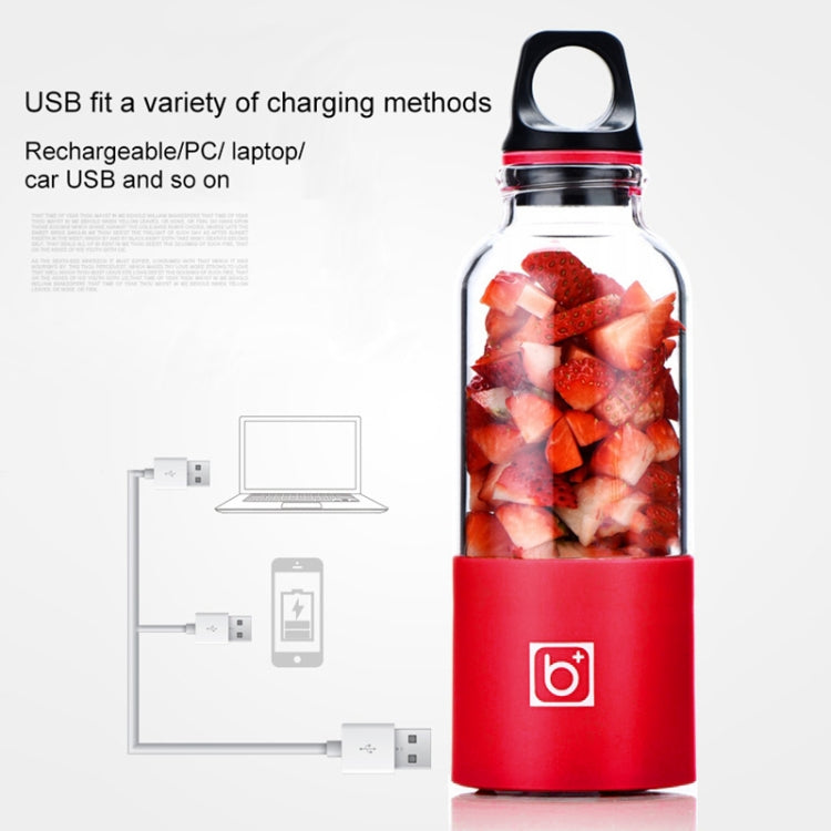 Bingo 500ml Mini Portable USB Rechargeable Electric Juicer Cup  Juicer Blender, 22000 Revolutions Per Minute(Red) - free shipping - PMC TechLife - Order now!