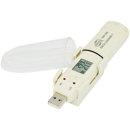 BENETECH GM1366 USB Digital Temperature and Humidity Recorder Meter with Alarm - Thermostat & Thermometer by BENETECH | Online Shopping South Africa | PMC Jewellery | Buy Now Pay Later Mobicred