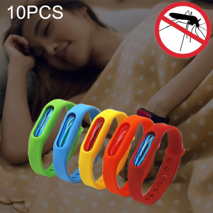 10 PCS Anti-mosquito Silicone Repellent Bracelet Buckle Wristband Bugs Away, Suitable for Children and Adults, Length:23cm, Random Color Delivery - Repellent Wristband by PMC TechLife | Online Shopping South Africa | PMC TechLife | Buy Now Pay Later Mobicred