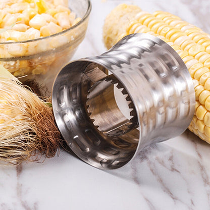 Round Shaped 304 Stainless Steel Household Corn Cutter Cob Corn Stripper Kitchen Tool - Cutter & Peeler by PMC Jewellery | Online Shopping South Africa | PMC Jewellery