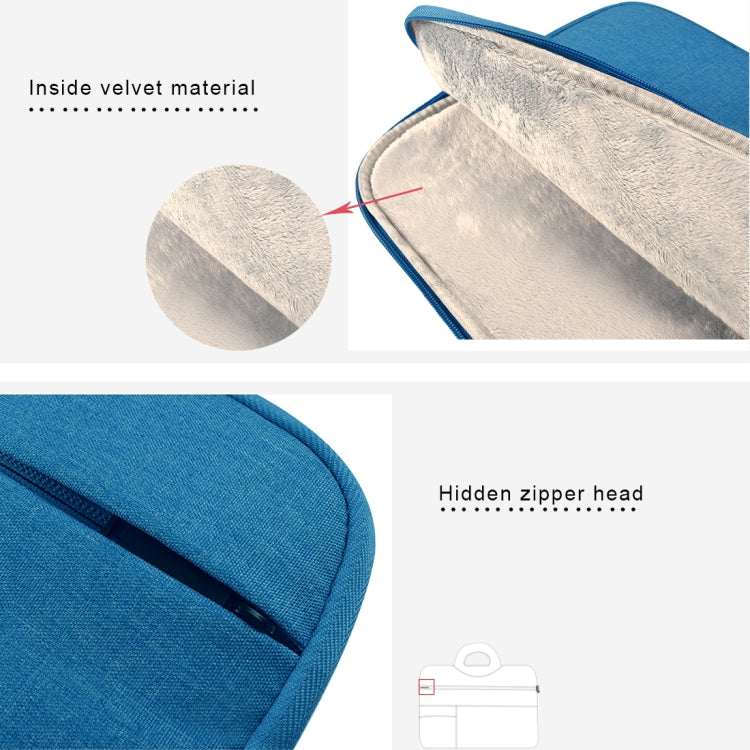 Universal Multiple Pockets Wearable Oxford Cloth Soft Portable Leisurely Handle Laptop Tablet Bag, For 12 inch and Below Macbook, Samsung, Lenovo, Sony, DELL Alienware, CHUWI, ASUS, HP (Grey) - 12.1 inch by PMC TechLife | Online Shopping South Africa | PMC TechLife | Buy Now Pay Later Mobicred