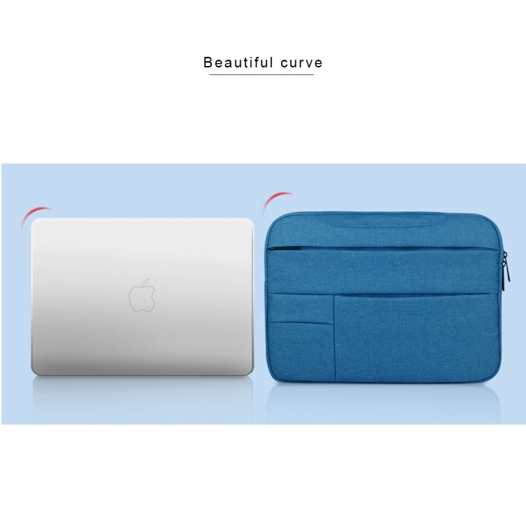 Universal Multiple Pockets Wearable Oxford Cloth Soft Portable Leisurely Handle Laptop Tablet Bag, For 14 inch and Below Macbook, Samsung, Lenovo, Sony, DELL Alienware, CHUWI, ASUS, HP (Black) - 15 inch by PMC TechLife | Online Shopping South Africa | PMC TechLife | Buy Now Pay Later Mobicred