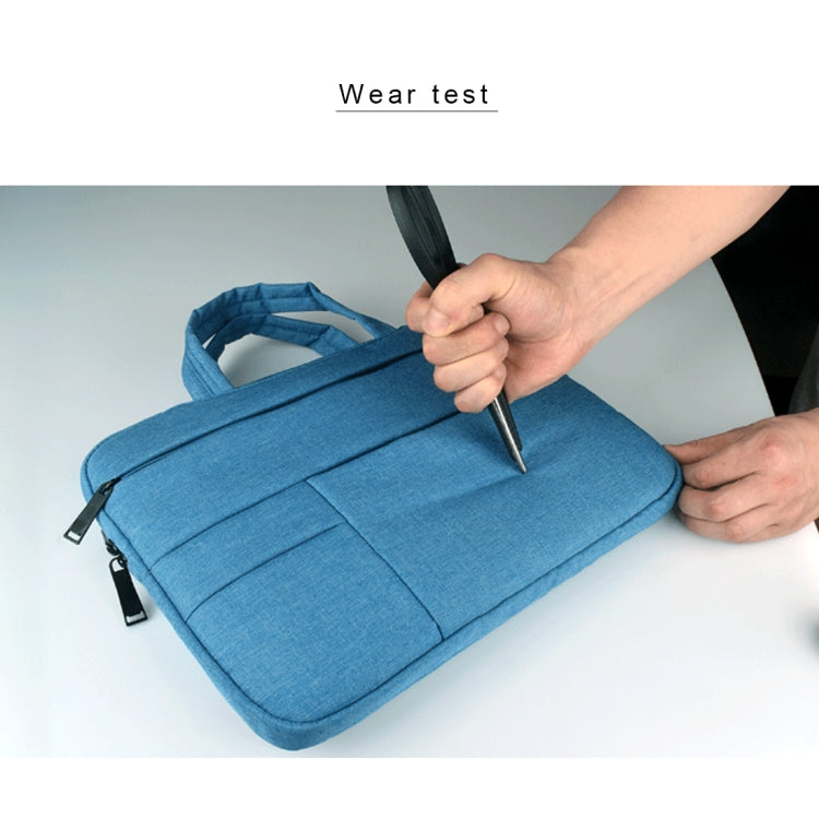 Universal Multiple Pockets Wearable Oxford Cloth Soft Portable Leisurely Handle Laptop Tablet Bag, For 14 inch and Below Macbook, Samsung, Lenovo, Sony, DELL Alienware, CHUWI, ASUS, HP (navy) - 15 inch by PMC Jewellery | Online Shopping South Africa | PMC Jewellery | Buy Now Pay Later Mobicred