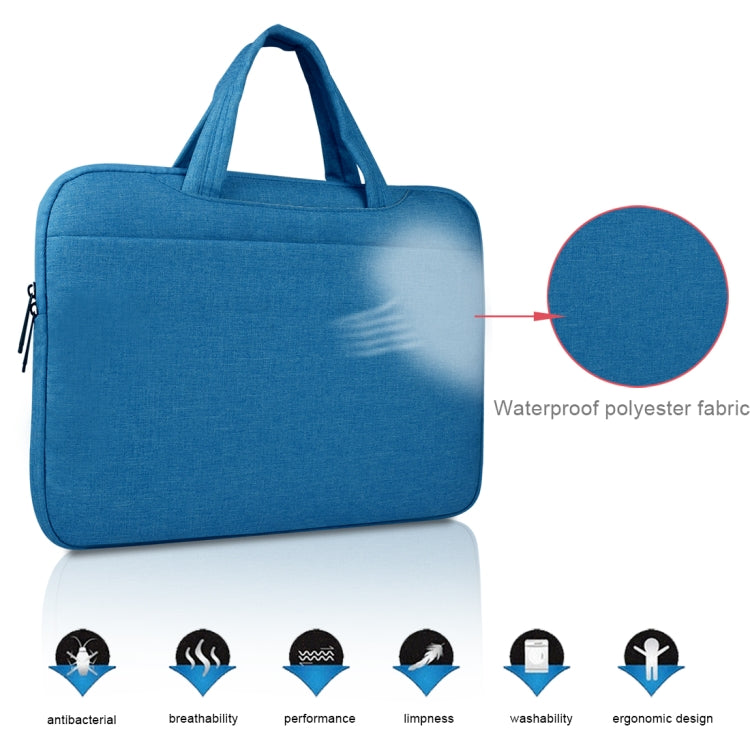 Universal Multiple Pockets Wearable Oxford Cloth Soft Portable Leisurely Handle Laptop Tablet Bag, For 15.6 inch and Below Macbook, Samsung, Lenovo, Sony, DELL Alienware, CHUWI, ASUS, HP (navy) - 15.6 - 17 inch by PMC Jewellery | Online Shopping South Africa | PMC Jewellery | Buy Now Pay Later Mobicred