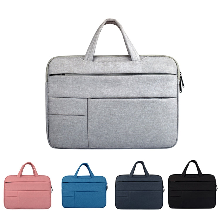 Universal Multiple Pockets Wearable Oxford Cloth Soft Portable Leisurely Handle Laptop Tablet Bag, For 15.6 inch and Below Macbook, Samsung, Lenovo, Sony, DELL Alienware, CHUWI, ASUS, HP (navy) - 15.6 - 17 inch by PMC TechLife | Online Shopping South Africa | PMC TechLife | Buy Now Pay Later Mobicred