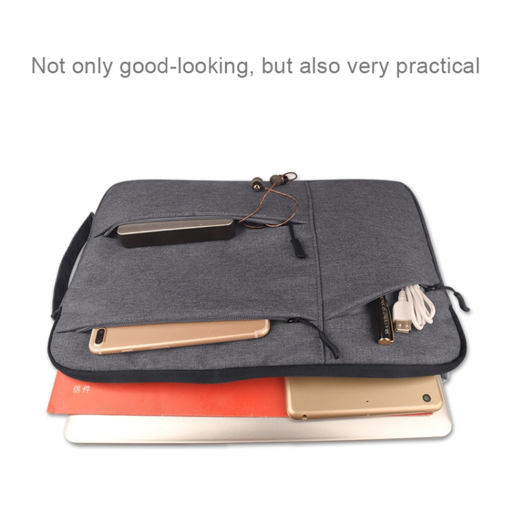 Universal Multiple Pockets Wearable Oxford Cloth Soft Portable Simple Business Laptop Tablet Bag, For 12 inch and Below Macbook, Samsung, Lenovo, Sony, DELL Alienware, CHUWI, ASUS, HP(Black) - 12.1 inch by PMC TechLife | Online Shopping South Africa | PMC TechLife | Buy Now Pay Later Mobicred