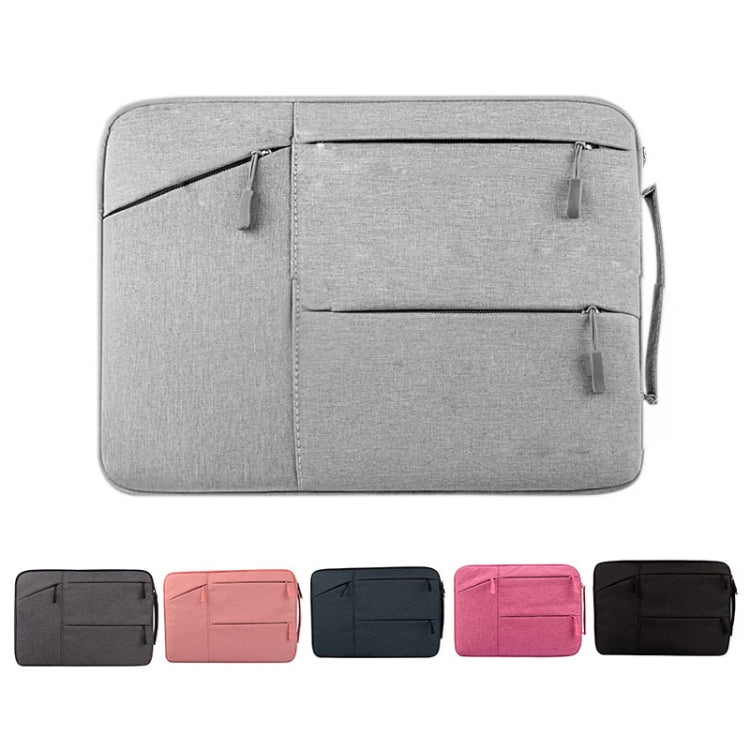 Universal Multiple Pockets Wearable Oxford Cloth Soft Portable Simple Business Laptop Tablet Bag, For 12 inch and Below Macbook, Samsung, Lenovo, Sony, DELL Alienware, CHUWI, ASUS, HP(Grey) - 12.1 inch by PMC Jewellery | Online Shopping South Africa | PMC Jewellery | Buy Now Pay Later Mobicred