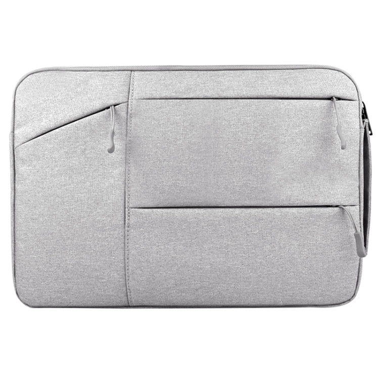 Universal Multiple Pockets Wearable Oxford Cloth Soft Portable Simple Business Laptop Tablet Bag, For 15.6 inch and Below Macbook, Samsung, Lenovo, Sony, DELL Alienware, CHUWI, ASUS, HP (Light Grey) - 15.6 - 17 inch by PMC Jewellery | Online Shopping South Africa | PMC Jewellery | Buy Now Pay Later Mobicred