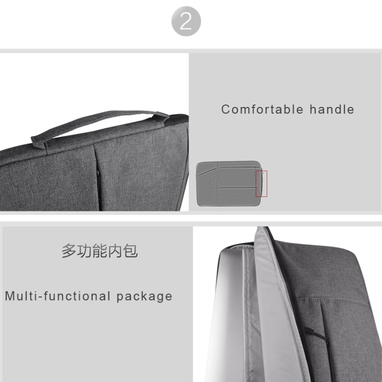 Universal Multiple Pockets Wearable Oxford Cloth Soft Portable Simple Business Laptop Tablet Bag, For 15.6 inch and Below Macbook, Samsung, Lenovo, Sony, DELL Alienware, CHUWI, ASUS, HP (Light Grey) - free shipping - PMC TechLife - Order now!