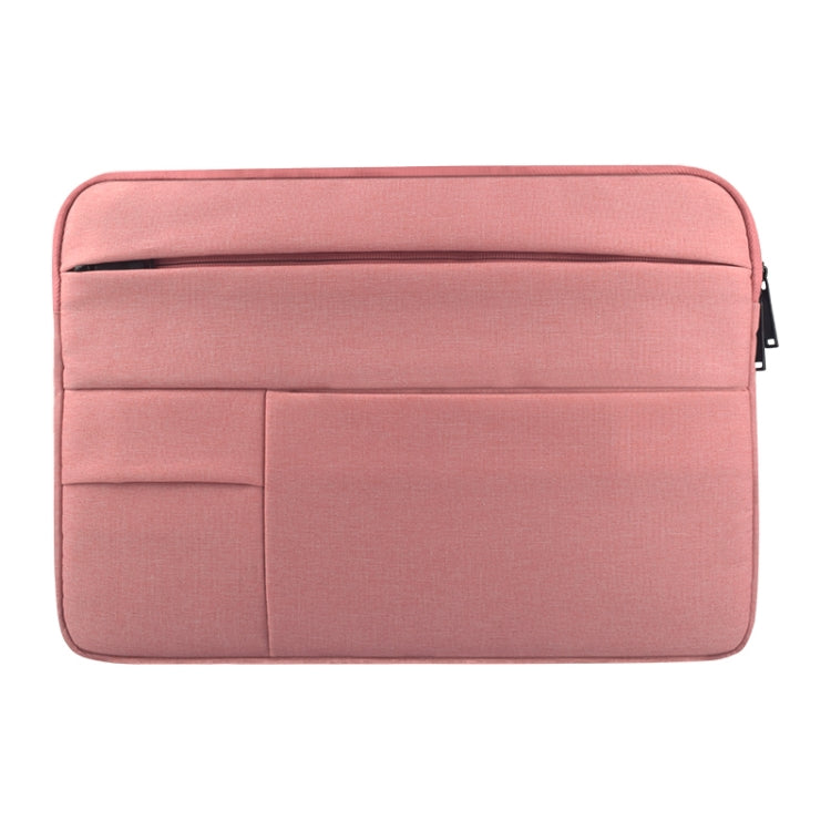 Universal Multiple Pockets Wearable Oxford Cloth Soft Portable Leisurely Laptop Tablet Bag, For 14 inch and Below Macbook, Samsung, Lenovo, Sony, DELL Alienware, CHUWI, ASUS, HP(Pink) - 15 inch by PMC TechLife | Online Shopping South Africa | PMC TechLife | Buy Now Pay Later Mobicred
