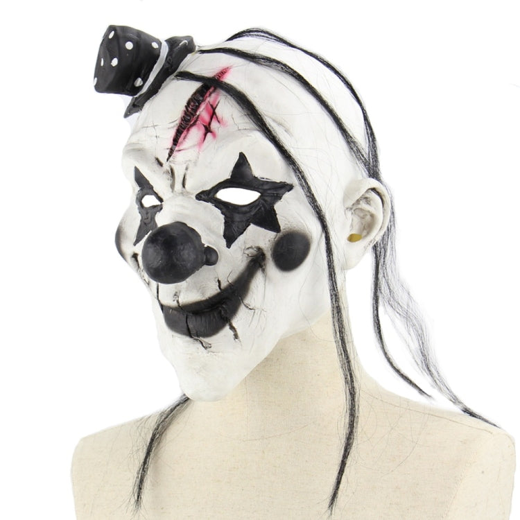 Halloween Festival Party Latex Devil Clown Frightened Mask Headgear, with Hair - Halloween Masks by PMC TechLife | Online Shopping South Africa | PMC TechLife