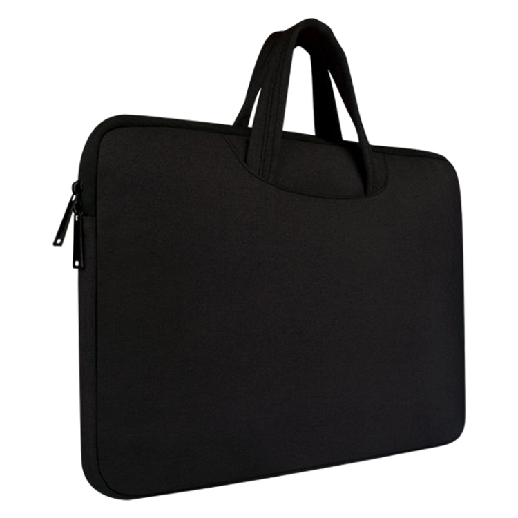 Breathable Wear-resistant Shoulder Handheld Zipper Laptop Bag, For 14 inch and Below Macbook, Samsung, Lenovo, Sony, DELL Alienware, CHUWI, ASUS, HP (Black) - 14.1 inch by PMC Jewellery | Online Shopping South Africa | PMC Jewellery | Buy Now Pay Later Mobicred