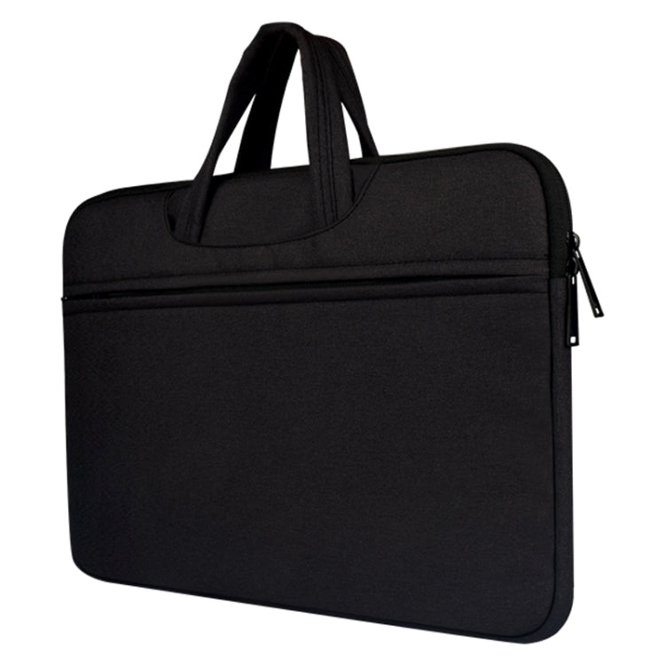 Breathable Wear-resistant Shoulder Handheld Zipper Laptop Bag, For 14 inch and Below Macbook, Samsung, Lenovo, Sony, DELL Alienware, CHUWI, ASUS, HP (Black) - 14.1 inch by PMC Jewellery | Online Shopping South Africa | PMC Jewellery | Buy Now Pay Later Mobicred