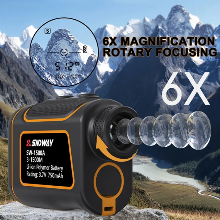 SNDWAY SW600A Handheld Outdoor Waterproof Telescope Range Finder Distance Measurer, 600m - free shipping - PMC Jewellery - Order now!