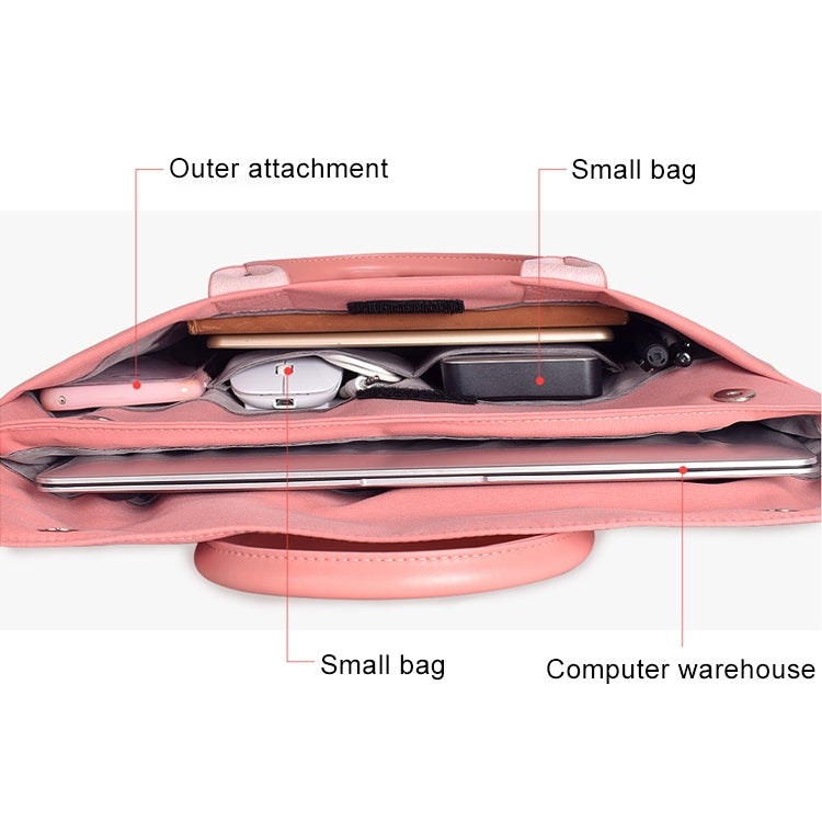 15.4 inch Universal Wearable Soft Handle Portable Laptop Tablet Bag, For Macbook, Samsung, Lenovo, Sony, DELL Alienware, CHUWI, ASUS, HP(Navy Blue) - 15 inch by PMC TechLife | Online Shopping South Africa | PMC TechLife | Buy Now Pay Later Mobicred