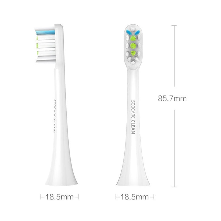 2 PCS Original Xiaomi Youpin General Cleaning Replacement Brush Heads for Xiaomi Soocare Sonic Electric Toothbrush (HC7711W)(Black) - Replacement Brush Heads by Xiaomi | Online Shopping South Africa | PMC TechLife | Buy Now Pay Later Mobicred