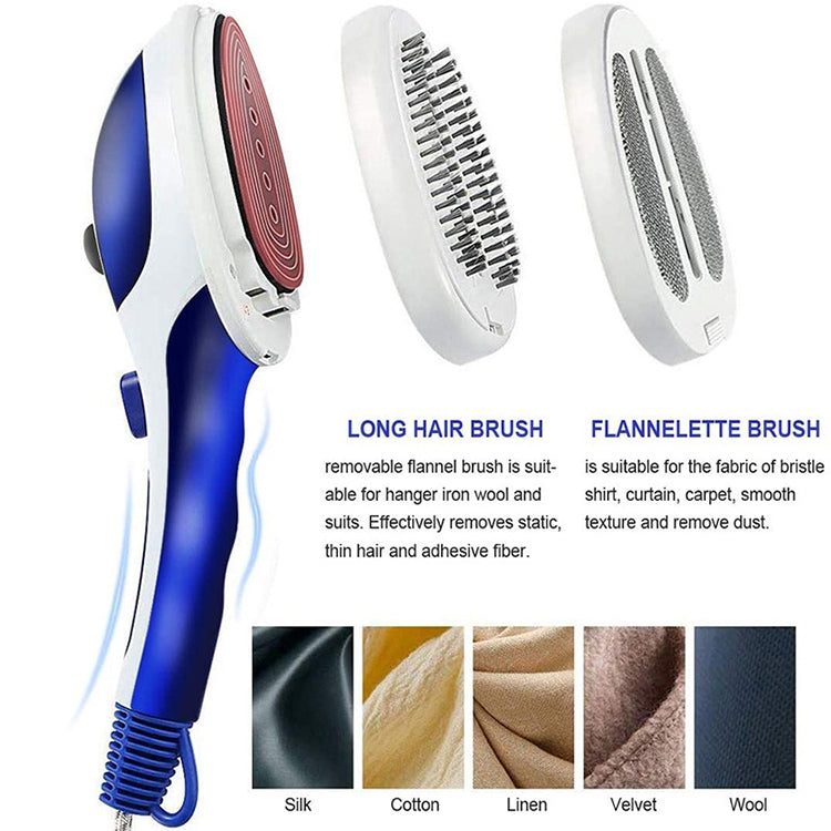 Multifunction Household Handheld Steamer Travel Portable Hand - Held Steam Hanging Hot Machine Ceramic Bottom with Flannelette Brush & Hair Brush & Measuring Cup,EU Plug(Purple) - free shipping - PMC TechLife - Order now!