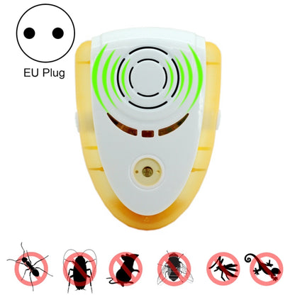 6W Electronic Ultrasonic Electromagnetic Wave Anti Mosquito Rat Insect Pest Repeller with Light, EU Plug, AC 90-240V, Random Color Delivery (Yellow) - Repellents by PMC Jewellery | Online Shopping South Africa | PMC Jewellery | Buy Now Pay Later Mobicred