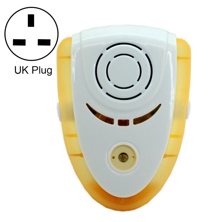 6W Electronic Ultrasonic Electromagnetic Wave Anti Mosquito Rat Insect Pest Repeller with Light, UK Plug, AC 90-240V, Random Color Delivery (Yellow) - Repellents by PMC TechLife | Online Shopping South Africa | PMC TechLife | Buy Now Pay Later Mobicred