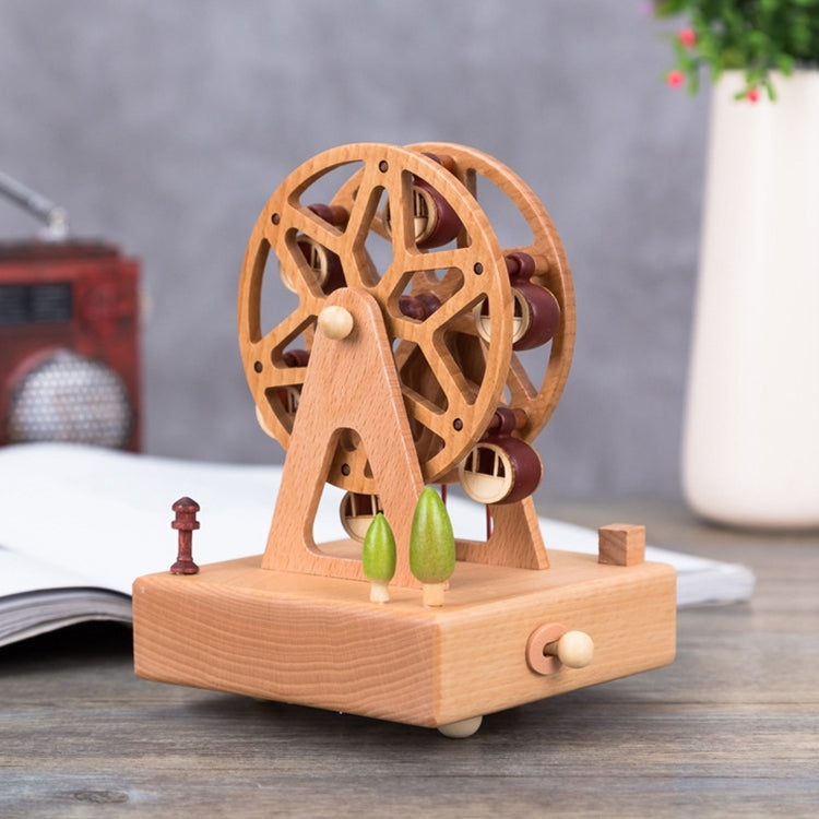 Round Ferris Wheel Shape Home Decor Originality Wooden Musical Boxes - Music Box by PMC Jewellery | Online Shopping South Africa | PMC Jewellery | Buy Now Pay Later Mobicred