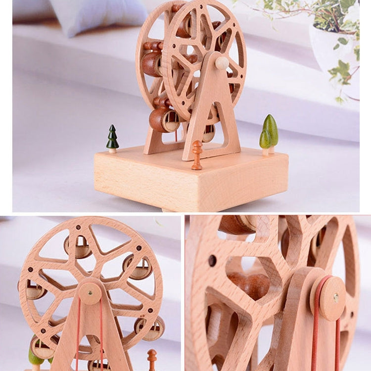 Round Ferris Wheel Shape Home Decor Originality Wooden Musical Boxes - Music Box by PMC Jewellery | Online Shopping South Africa | PMC Jewellery | Buy Now Pay Later Mobicred