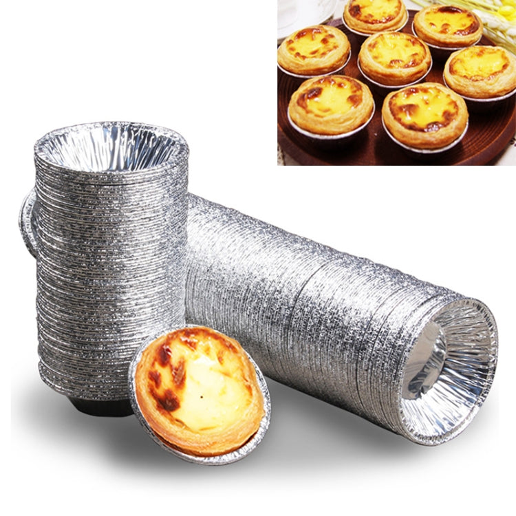 100pcs / Pack  Aluminum Foil Egg Tart Cup Cake Holder, Size: 7.5 x 4 x 2cm - Food Molds by PMC Jewellery | Online Shopping South Africa | PMC Jewellery | Buy Now Pay Later Mobicred