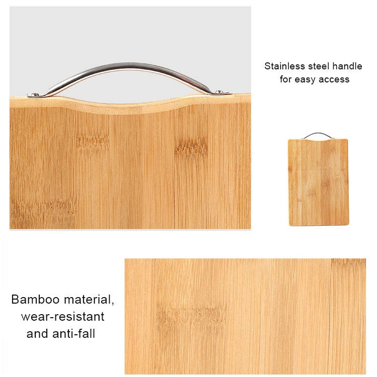 Kitchen Rectangular Bamboo Chopping Block Thickening Cutting Board,  Size: 34cm x 24cm - Cutting Boards by PMC Jewellery | Online Shopping South Africa | PMC Jewellery | Buy Now Pay Later Mobicred