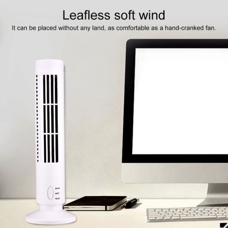 Tower Type USB Electric Fan Leafless Air-conditioning Fan(Black) - Electric Fans by PMC Jewellery | Online Shopping South Africa | PMC Jewellery