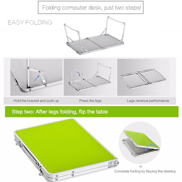 Plastic Mat Adjustable Portable Laptop Table Folding Stand Computer Reading Desk Bed Tray (Wood) - Laptop Stand by PMC Jewellery | Online Shopping South Africa | PMC Jewellery | Buy Now Pay Later Mobicred