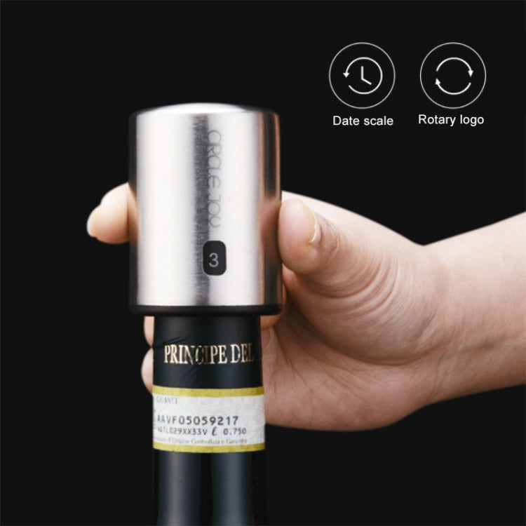 Original Xiaomi Youpin Circle Joy Stainless Steel Vacuum Memory Wine Stopper - Bottle Stopper by Xiaomi | Online Shopping South Africa | PMC TechLife | Buy Now Pay Later Mobicred