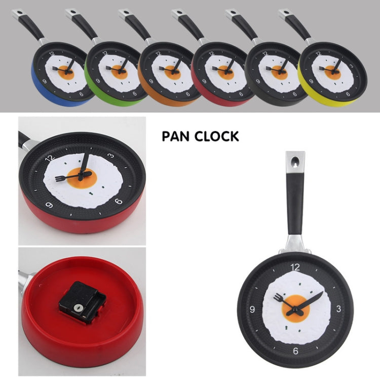 Fried Egg Pan Shape Creative Living Room Decorative Wall Clock (Green) - Wall Clock by PMc TechLife | Online Shopping South Africa | PMc TechLife | Buy Now Pay Later Mobicred