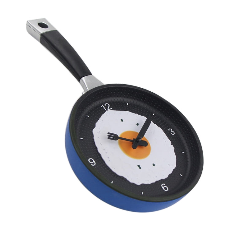 Fried Egg Pan Shape Creative Living Room Decorative Wall Clock (Blue) - Wall Clock by PMc TechLife | Online Shopping South Africa | PMc TechLife | Buy Now Pay Later Mobicred
