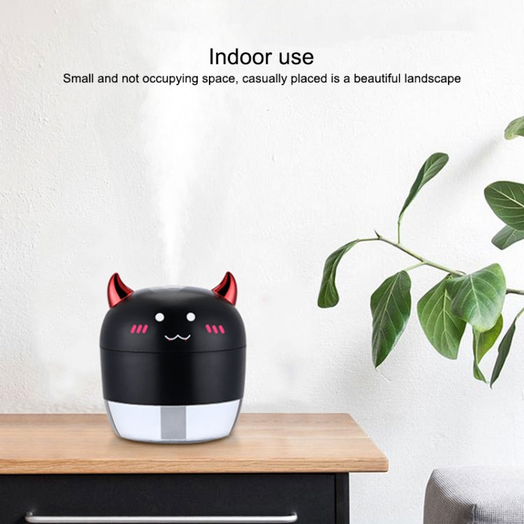 WT-H21 Devil Atomizing Humidifier with Colorful Night Lights, Water Tank Capacity: 200mL(Black) - free shipping - PMC TechLife - Order now!