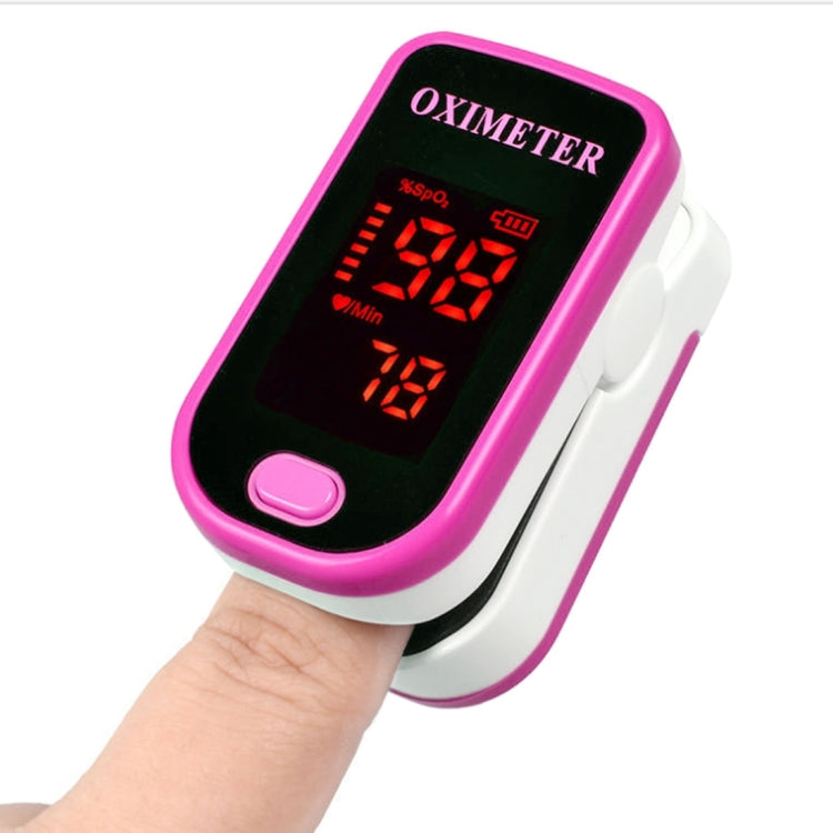 Finger Pulse Oximete LED HD Display Portable Oximeter Equipment Blood Oxygen Monitor Pulse Oximeter(Magenta) - Finger Pulse Oximeter by PMC Jewellery | Online Shopping South Africa | PMC Jewellery | Buy Now Pay Later Mobicred