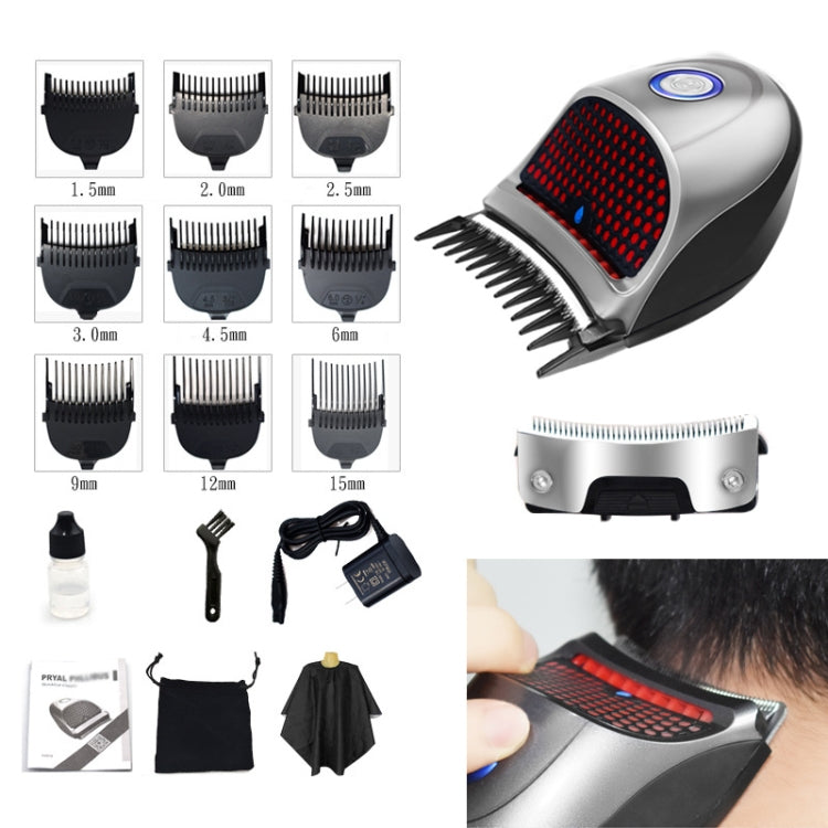 HJ-2018 Men Electric Shaver Fader Self-help Hair Clipper with Wai Cloth + Sponge + Spare Cutter Head, Standard Version, CN Plug - Hair Trimmer by PMC Jewellery | Online Shopping South Africa | PMC Jewellery