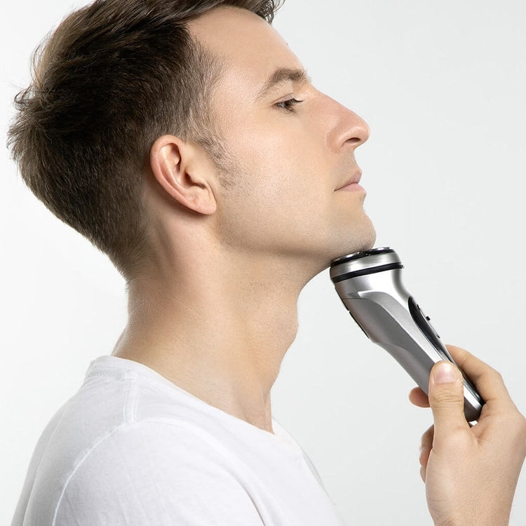 Original Xiaomi ENCHEN Water Proof Triple Rotary Double Ring Blade Shaving Head Electric Rechargeable Shaver For Men(Silver) - free shipping - PMC TechLife - Order now!