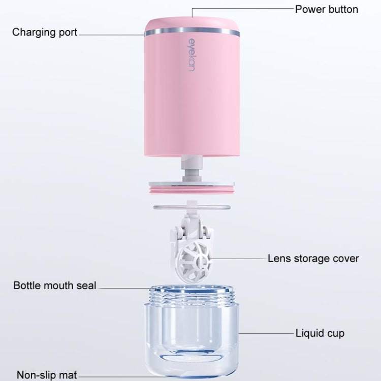 Eyekan HL-988 Ultrasonic Automatic Cleaner Beauty Lens Electric Cleaning Instrument(Pink) - free shipping - PMC TechLife - Order now!