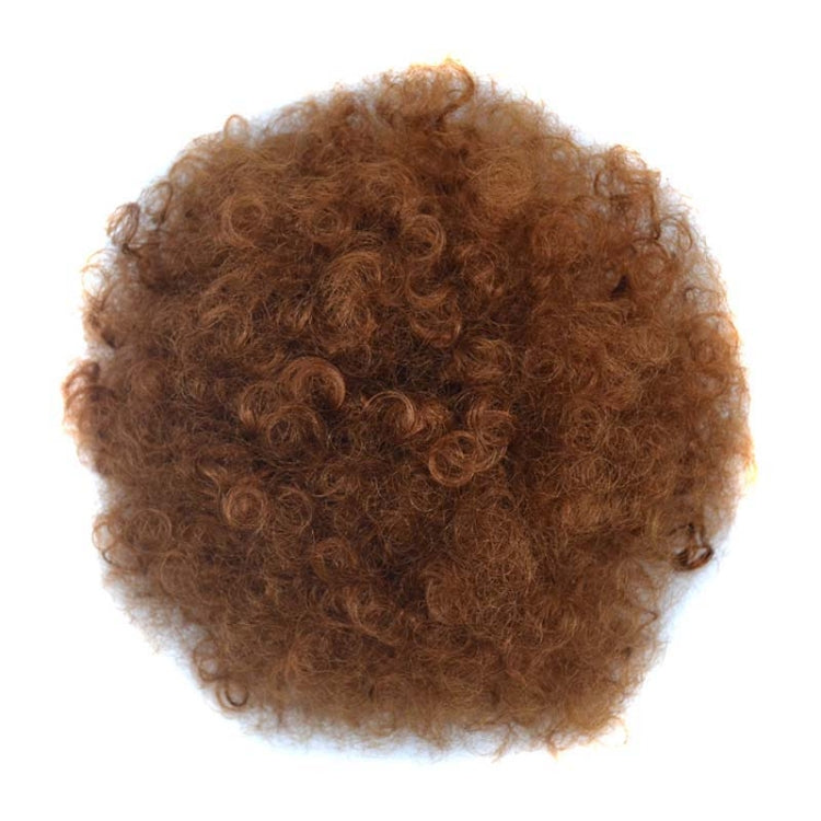 European and American Black People Explosion Head Fluffy Curl Hair Net Wig(Light Brown) - free shipping - PMC TechLife - Order now!