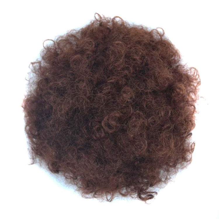 European and American Black People Explosion Head Fluffy Curl Hair Net Wig(Dark Brown) - free shipping - PMC TechLife - Order now!