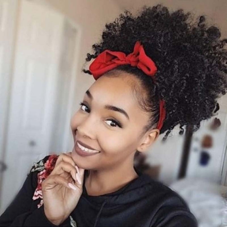 FBBZT02 European and American Black People Explosion Head Fluffy Curl Hair Net Wig (Black Brown) - free shipping - PMC TechLife - Order now!