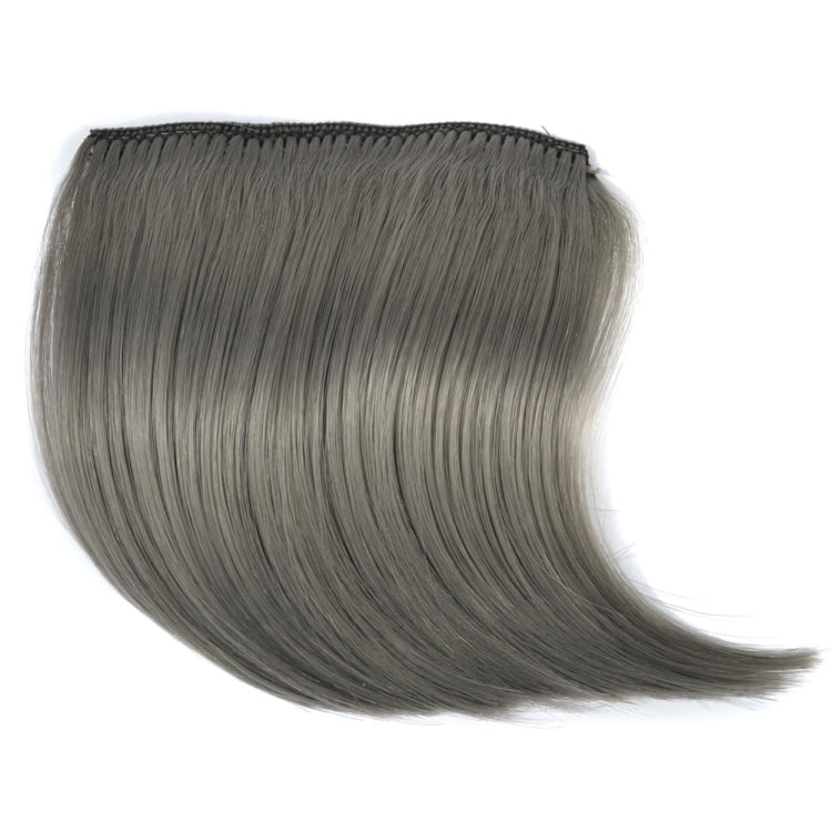Color Gradient Invisible Seamless Hair Extension Wig Piece Straight Hair Piece Color Bangs Hair Piece(Granny Gray) - free shipping - PMC TechLife - Order now!